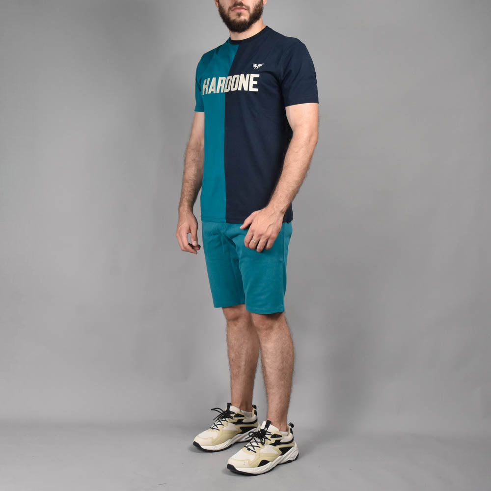 Hardone Ensemble Sport Bicolore T-shirt et Short Homme