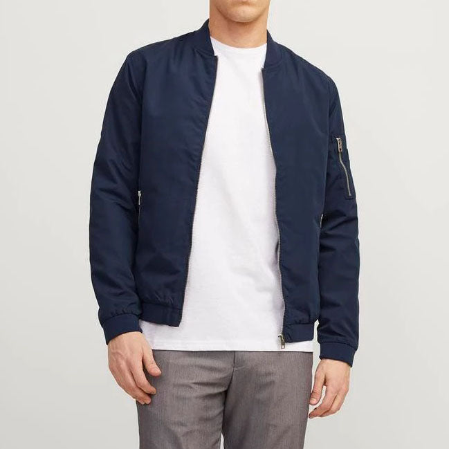 Jack & Jones Blouson Bomber Jomer Bleu Nuit Homme
