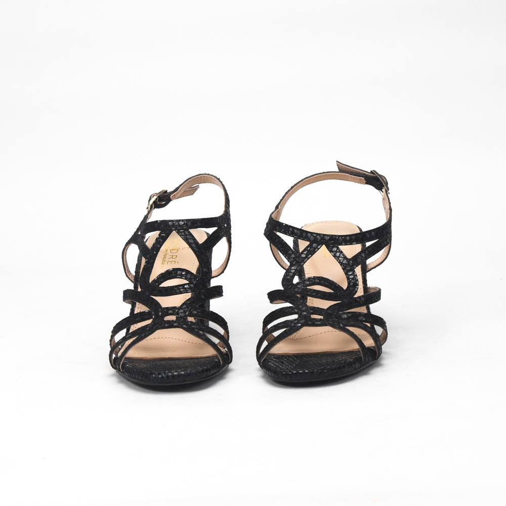André Sandales à Talons Effet Serpent Élégantes Femme
