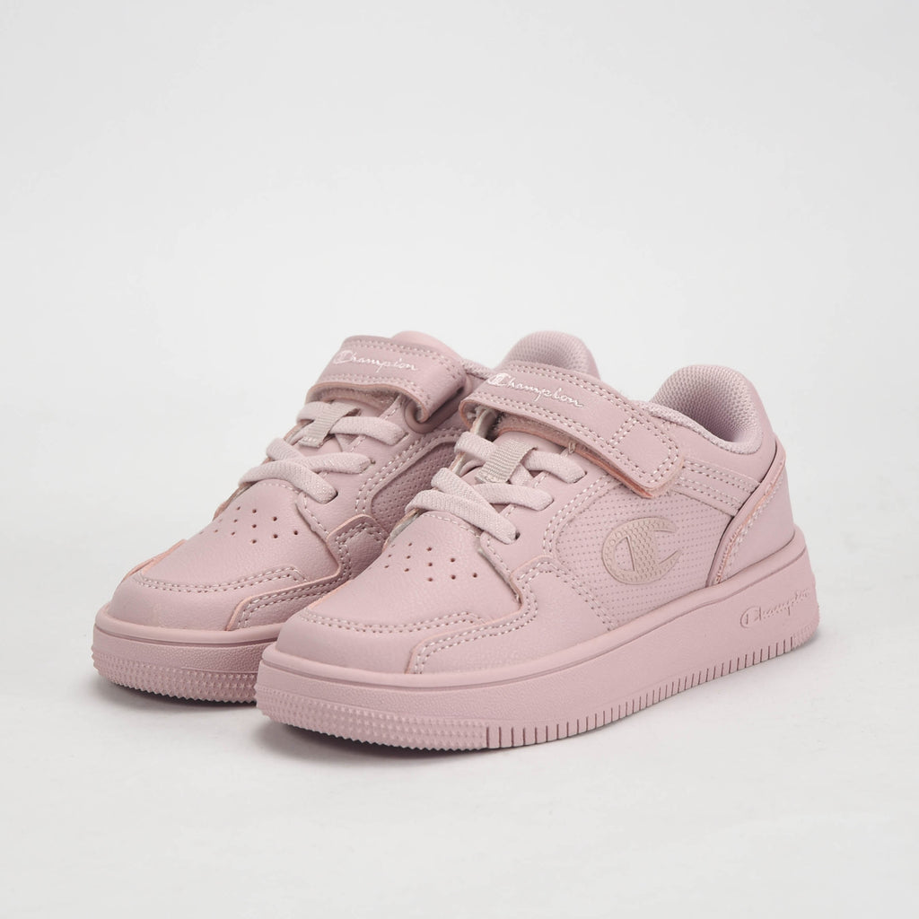 Champion Baskets Basses Roses avec Scratch Fille