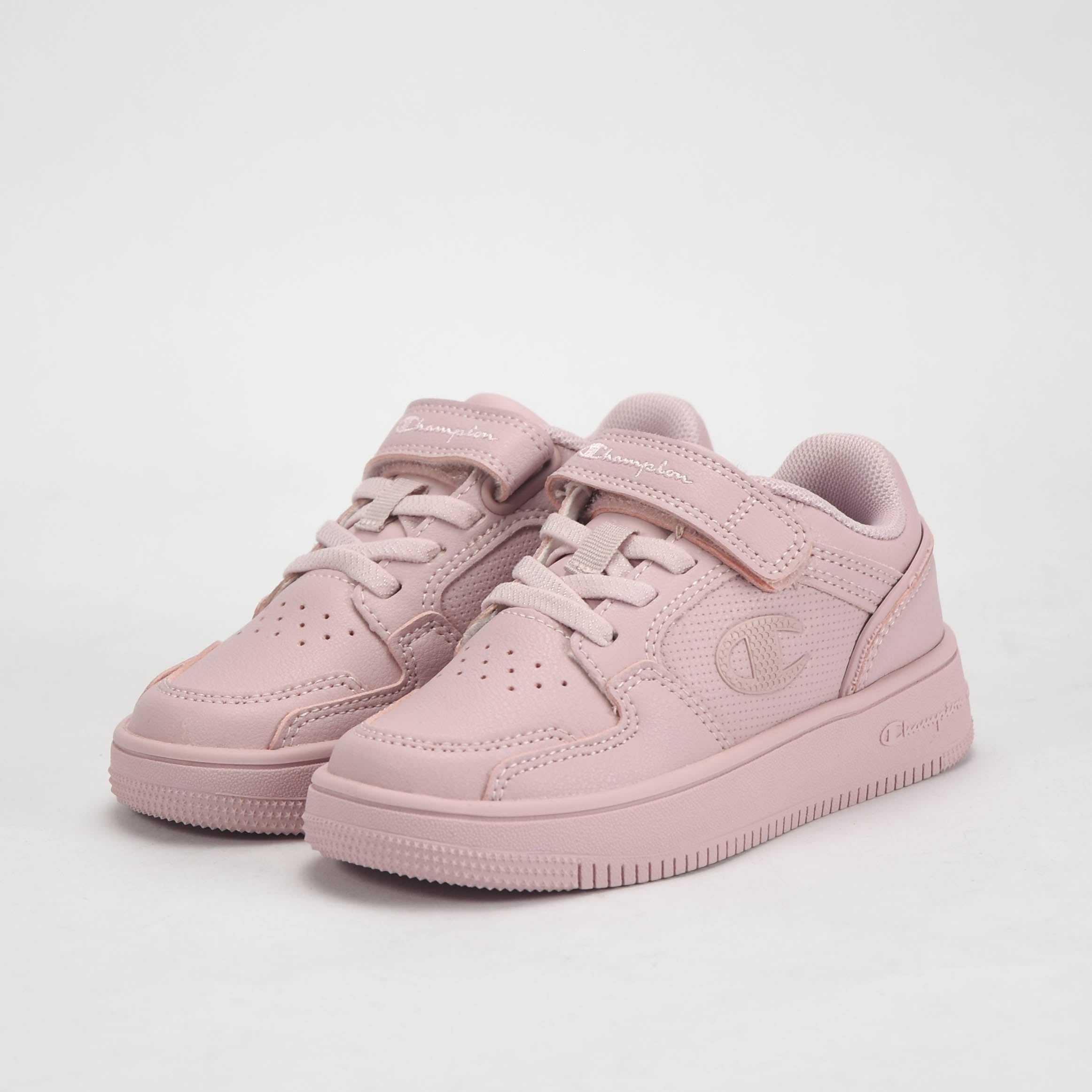 Champion Baskets Basses Roses avec Scratch Fille