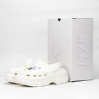 Peak Sabots Plateforme Confortables Blanc Femme