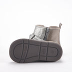 Chicco Bottines Argentées à Nœud pour Fille
