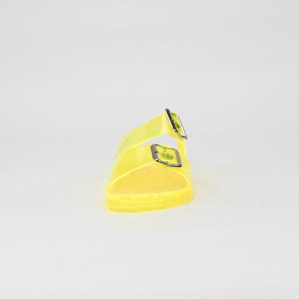 André Sandales Translucides Jaunes Femme