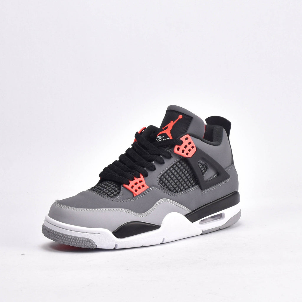 Jordan Sneakers Design Inspiré Gris et Rouge Homme