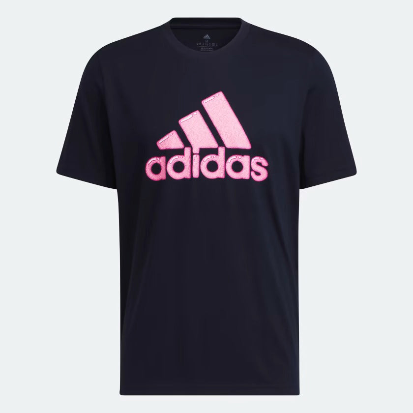 Adidas T-shirt Sportswear Logo Graphique Rose Homme