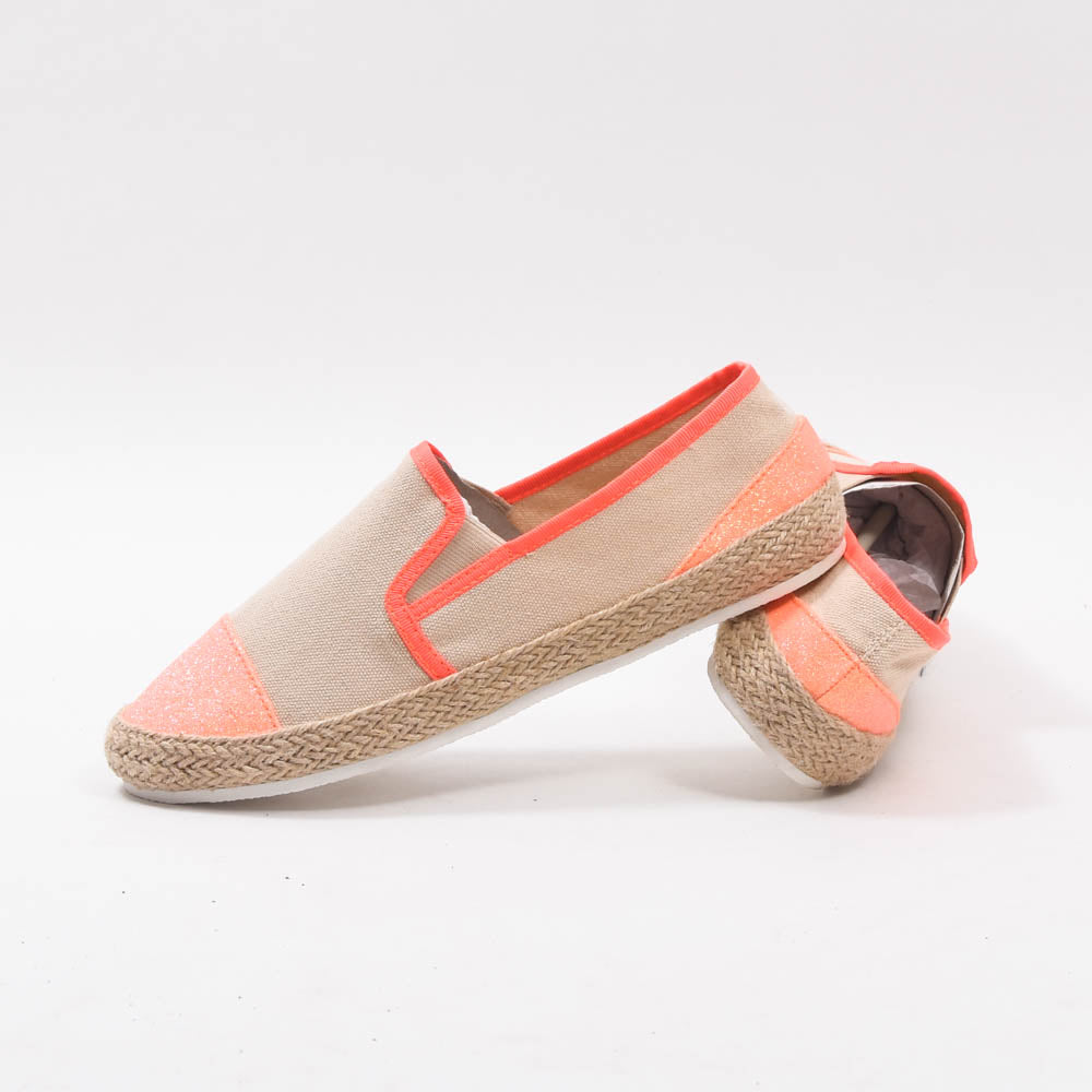 André Espadrilles Toile Pailletée Femme