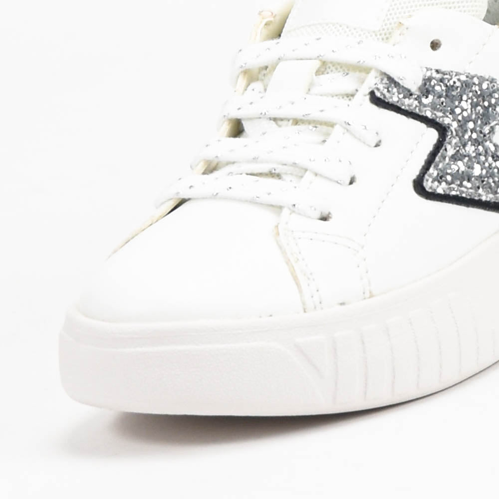 Geox Baskets Basses à Paillettes Confortables Fille