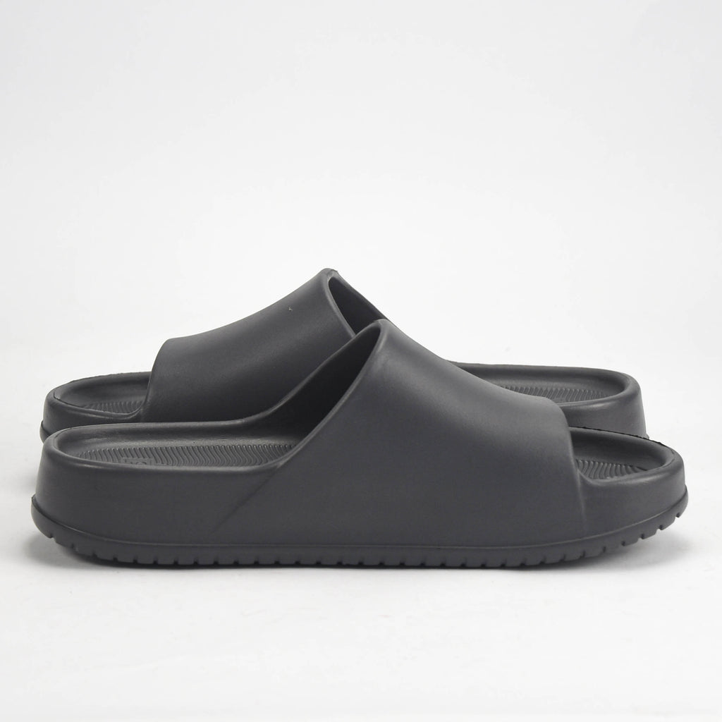 Peak Claquettes Slippers Confortables Gris Homme