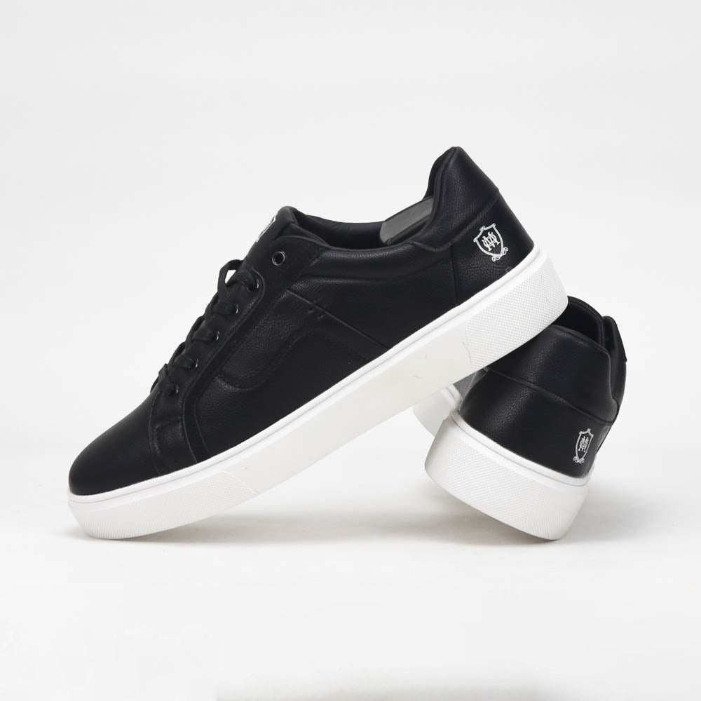 Massimo Baskets Basses Élégantes Noir Homme
