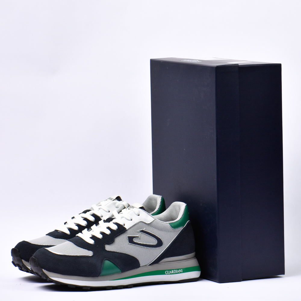 Guardiani Sneakers Retro Running en Daim et Mesh Homme