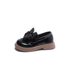 Kimland Mocassins Noir à Nœud Élégants Fille