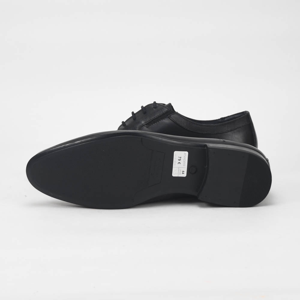 André Chaussures de Ville Élégantes en Cuir Noir Homme
