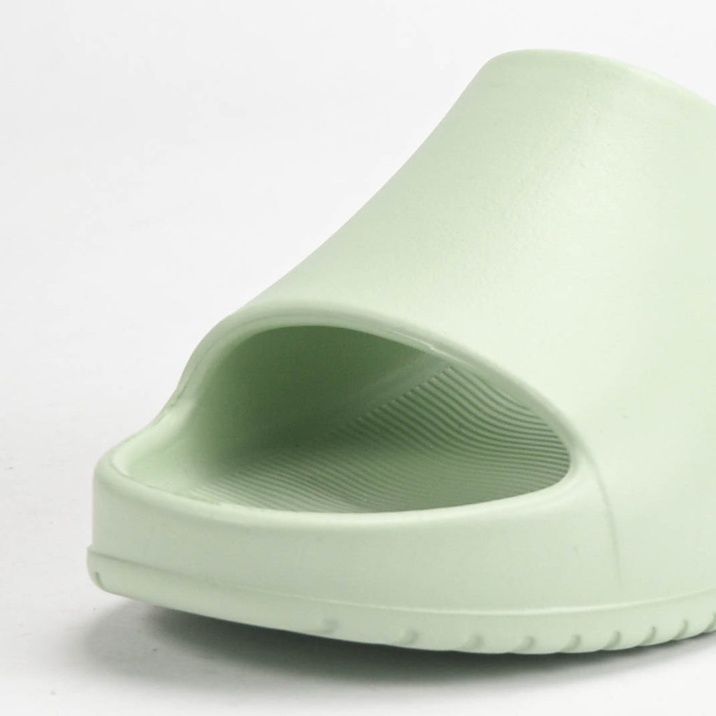 Peak Claquettes Slippers Confortables Vert Amande Femme