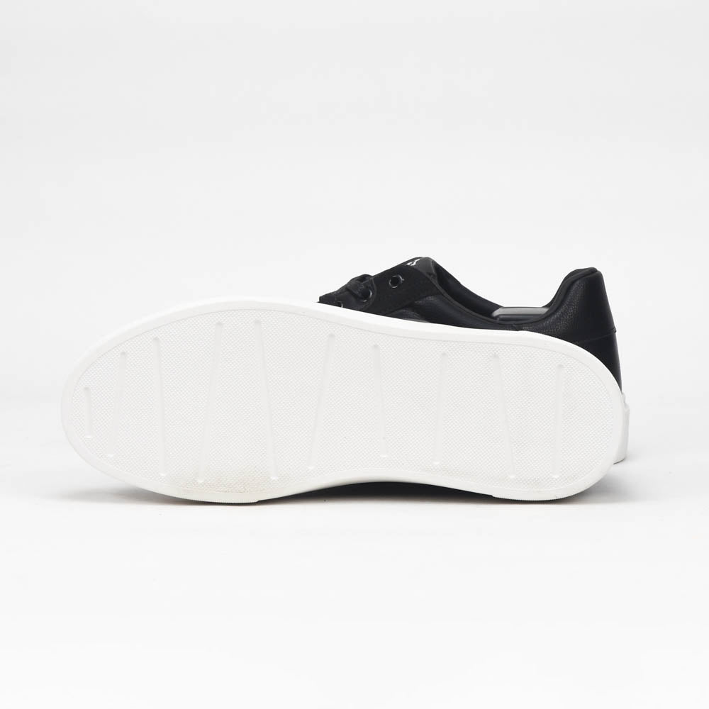 Massimo Baskets Basses Élégantes Noir Homme