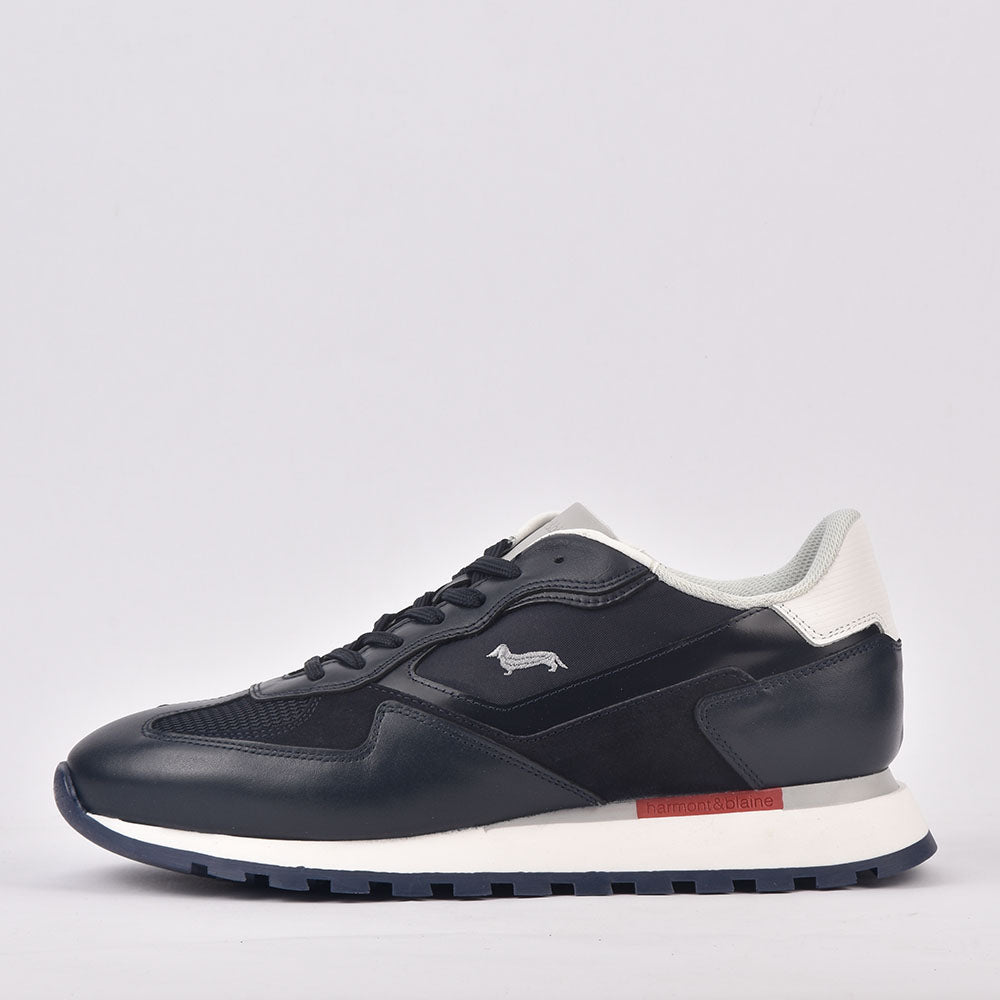HARMONT AND BLAINE SCARPA UOMO CALF  BLU﻿ 6