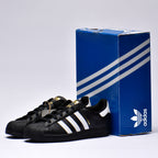 Adidas Superstar Baskets Classiques Noir et Blanc Unisexe