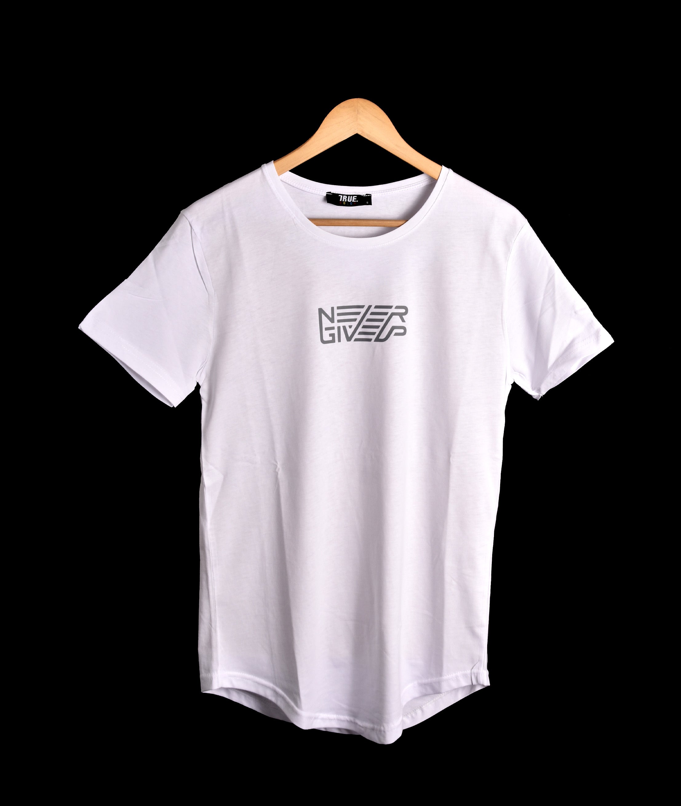 Kimland T-shirt Blanc Imprimé Never Give Up Homme