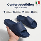 Kimland Claquettes Confortables Bleu Marine Unisexe