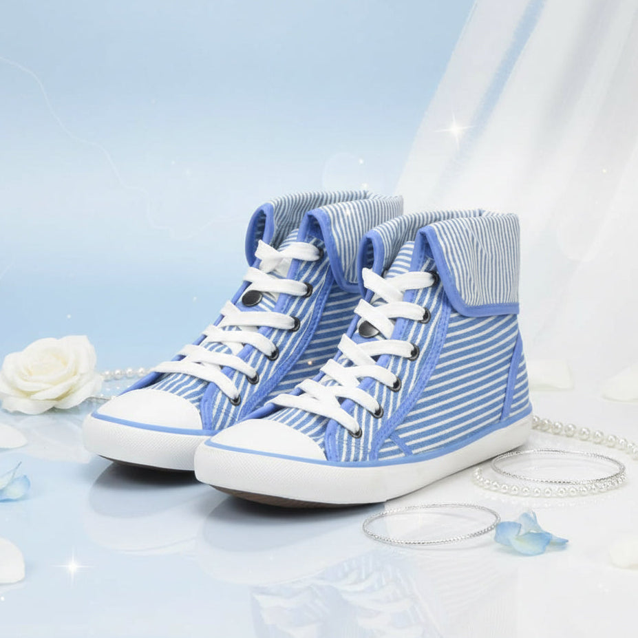 André Baskets Montantes Rayées Femme