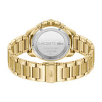 Montre Lacoste Acier Doré Cadran Bleu Élégante Homme