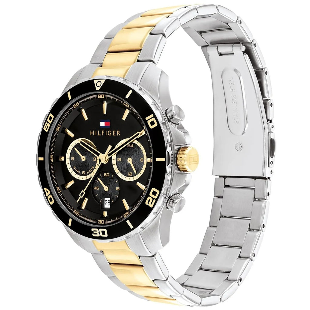Tommy Hilfiger Montre Chronographe Bicolore Élégante Homme