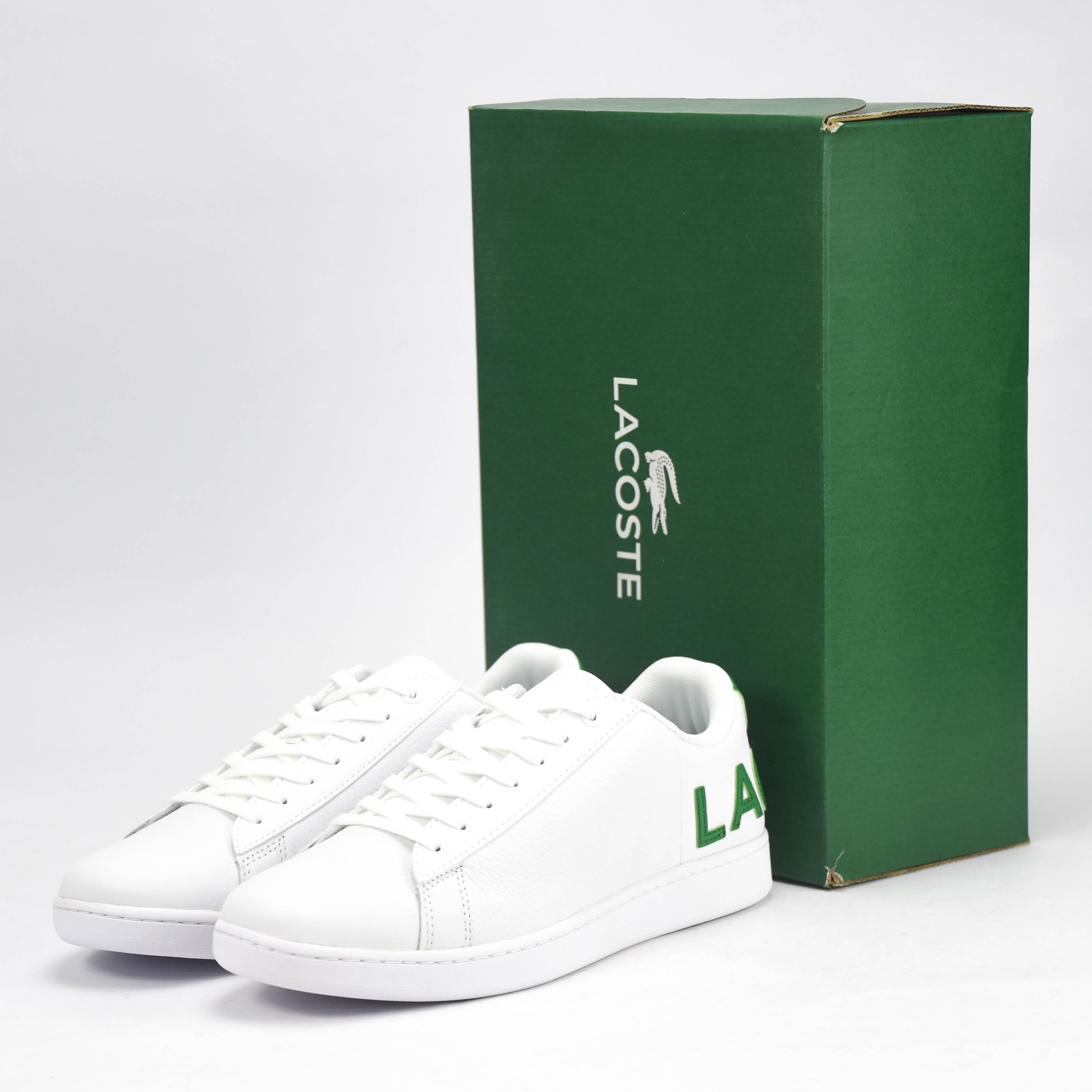 Lacoste Carnaby Baskets Cuir Blanc Homme