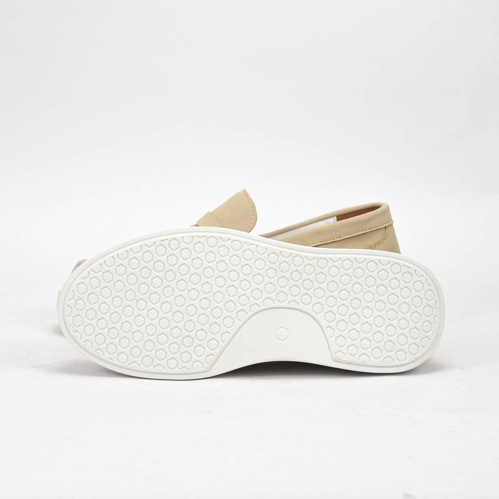 Hermès Mocassins Casual Beige Élégants Homme