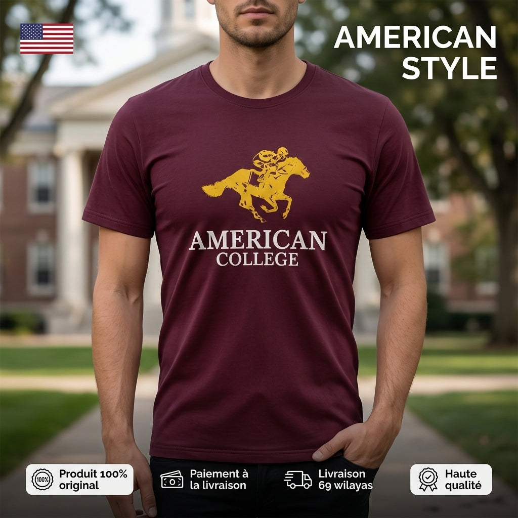 American College t-shirt pour Homme