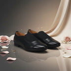 André Mocassins Élégants en Cuir Noir Femme