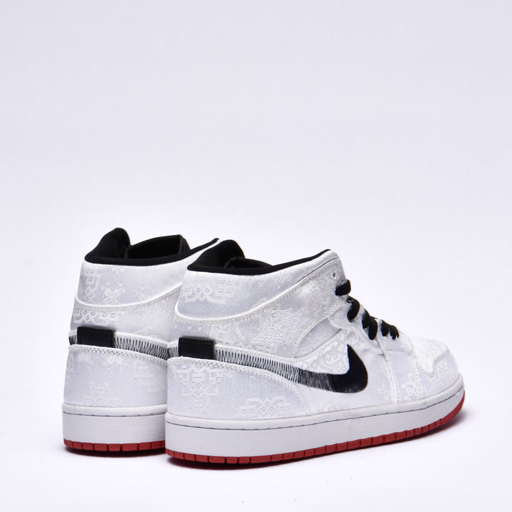 Nike Air Jordan 1 Retro High Sneakers Blanc Rouge Homme