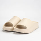 Peak Claquettes Confortables Beige Unisexe