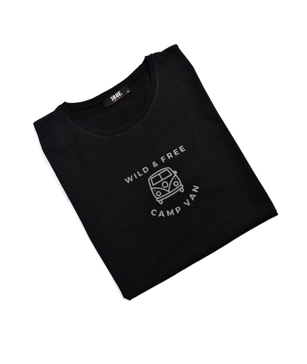 T-shirt NOIR *WILD & FREE *