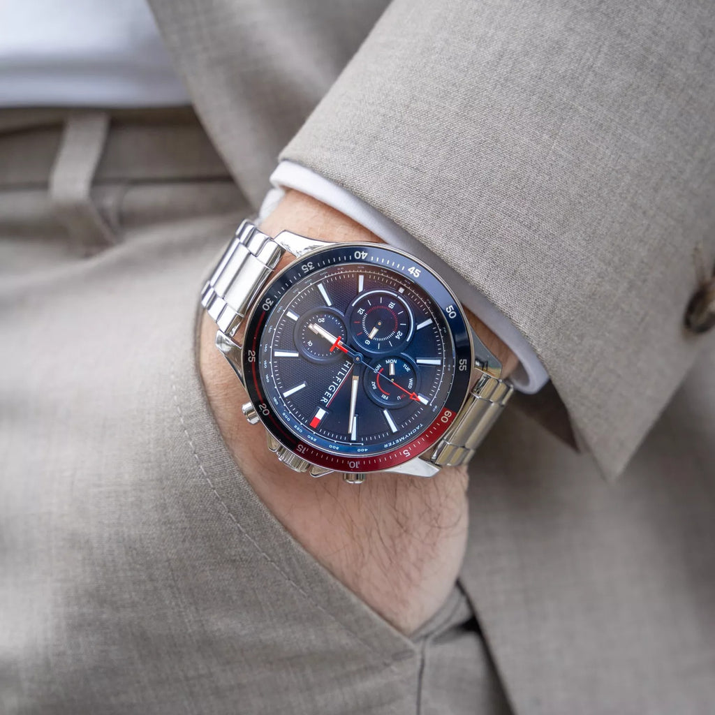 Tommy Hilfiger Montre Chronographe Acier Inoxydable Homme