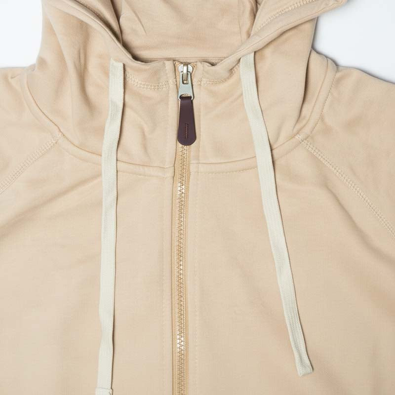 Milano Sweat à Capuche Zippé Confortable Homme Beige