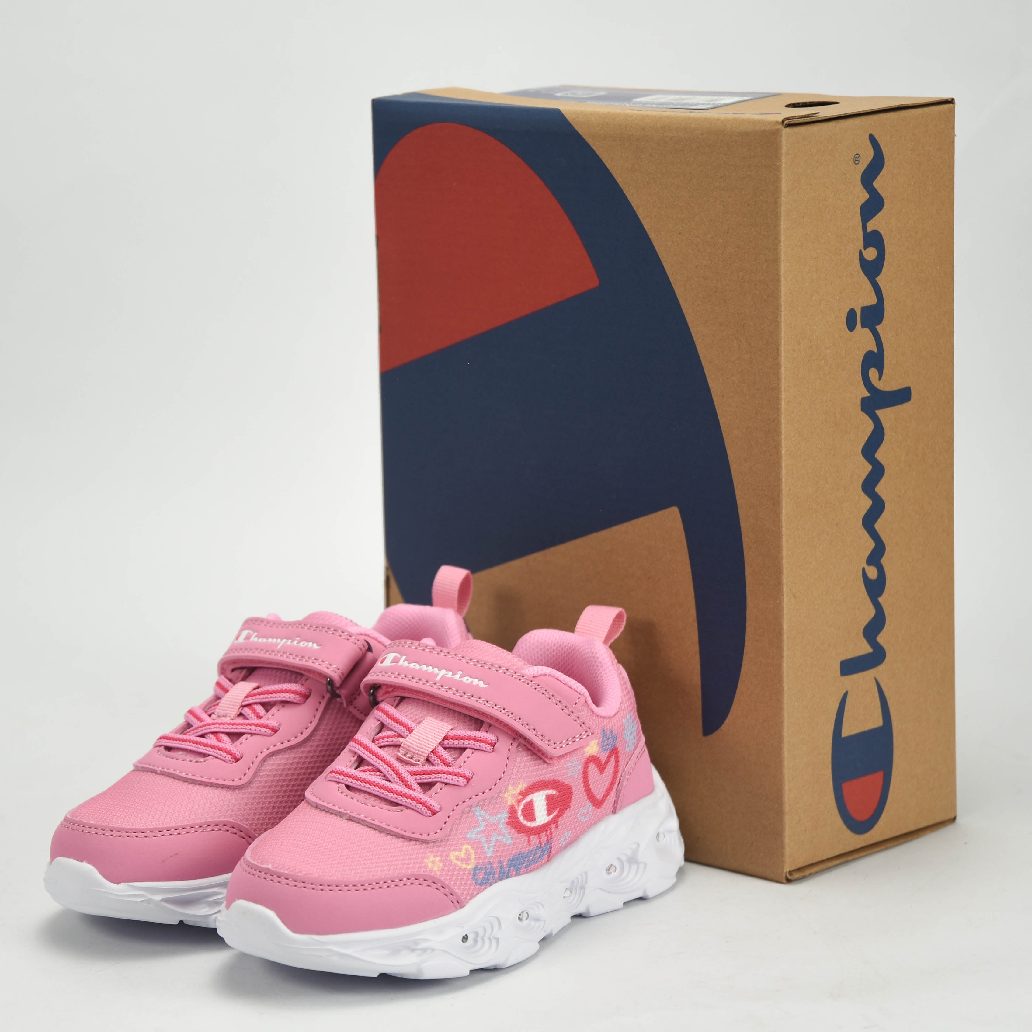 Champion Baskets Lumineuses à Scratch Petite Fille