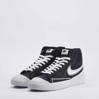 Nike Blazer Mid Sneakers Cuir Noir et Blanc Homme