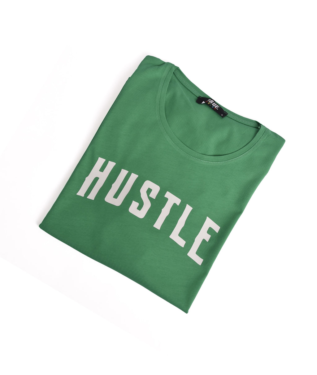 T-shirt VERT *HUSTLE *