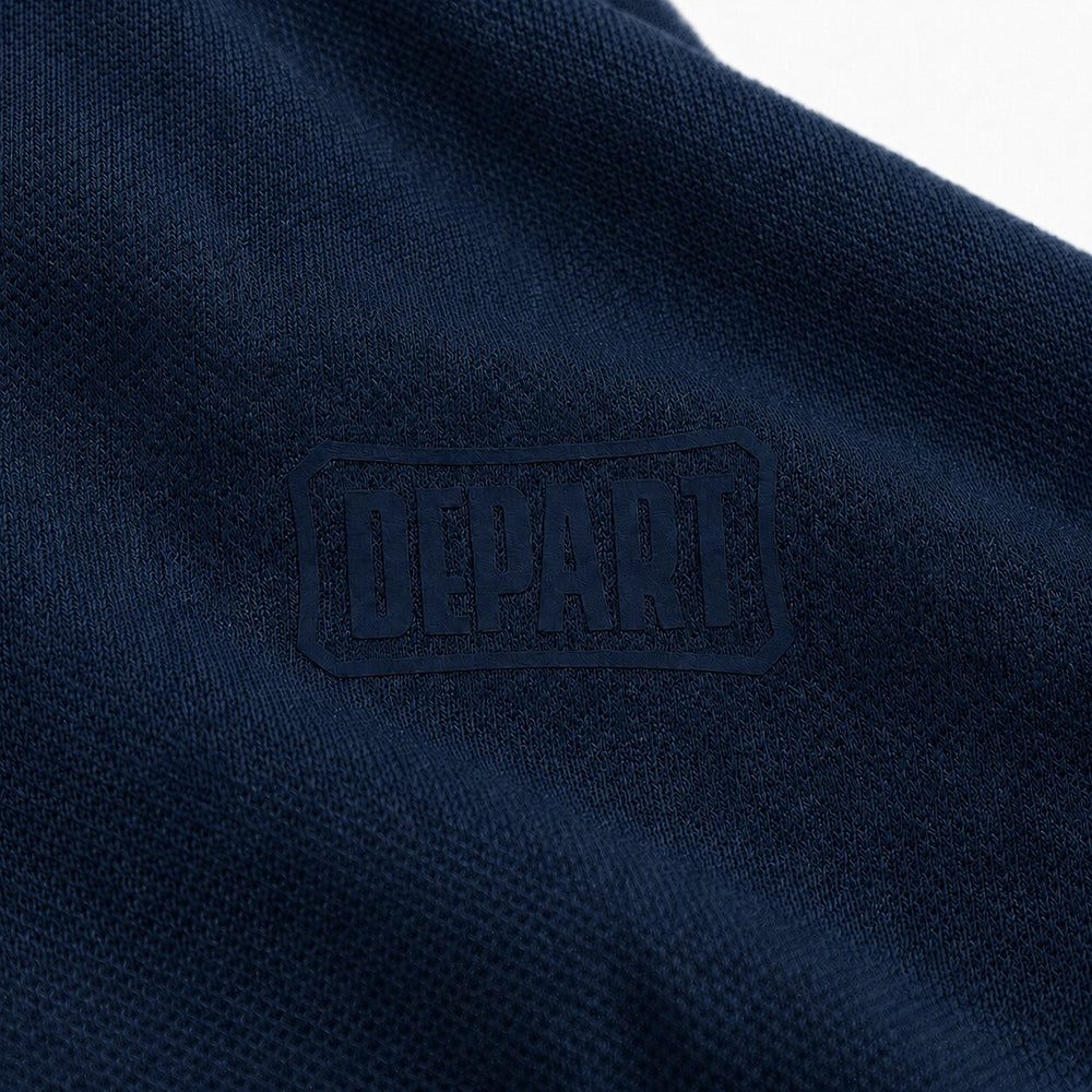 Départ Polo Homme Bleu Marine Élégant et Confortable