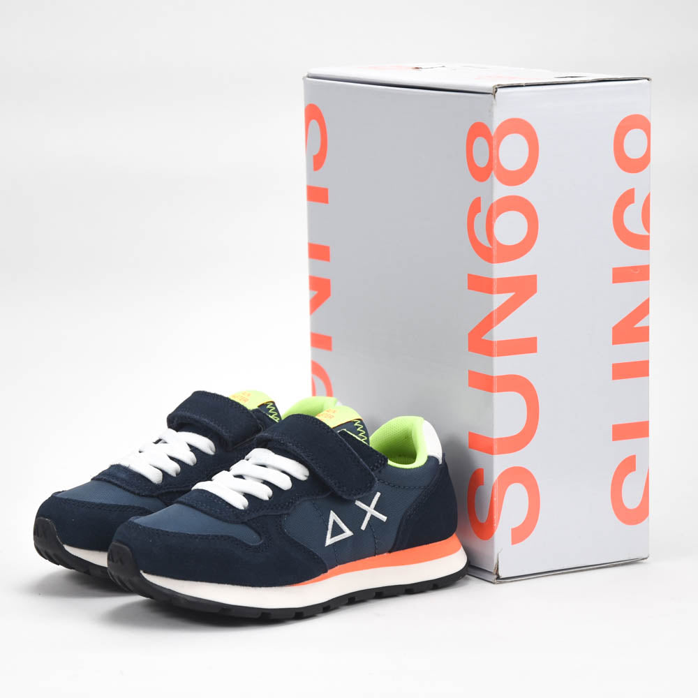 SUN68 Baskets Ally Velcro et Lacets Enfant