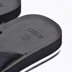 Kito Claquettes Tongs Confortables Noir Homme