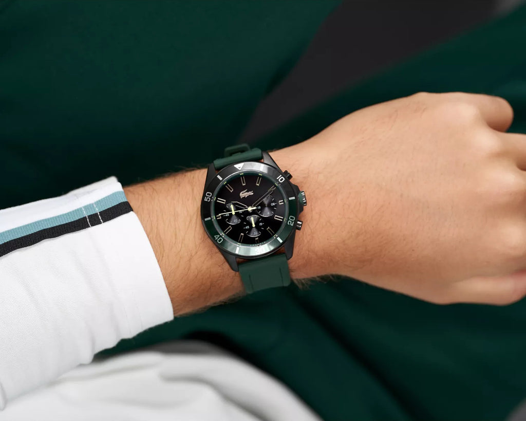Montre Lacoste Chronographe Sportive Bracelet Silicone Homme