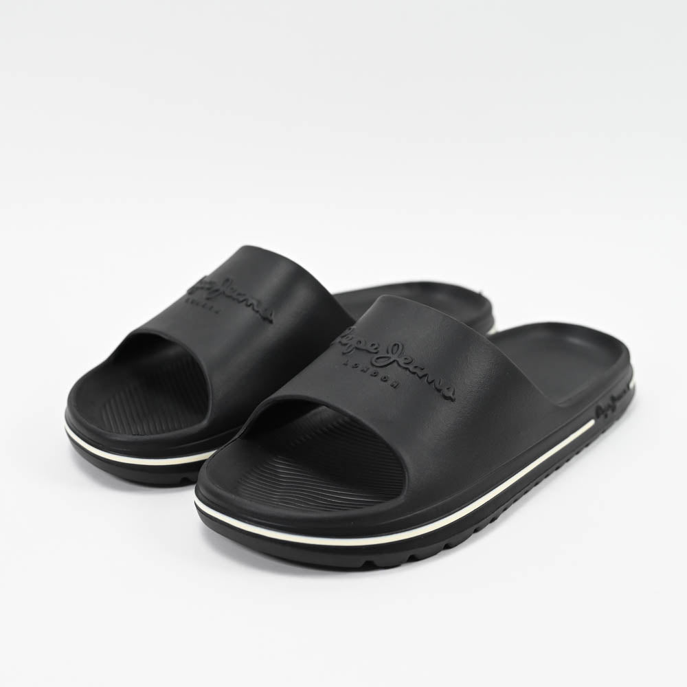 Pepe Jeans Claquettes Logo Noir Confortable Homme