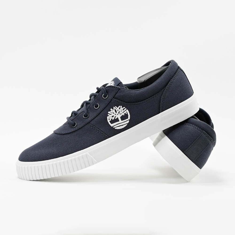 Timberland Baskets Basses en Toile Bleu Marine Homme