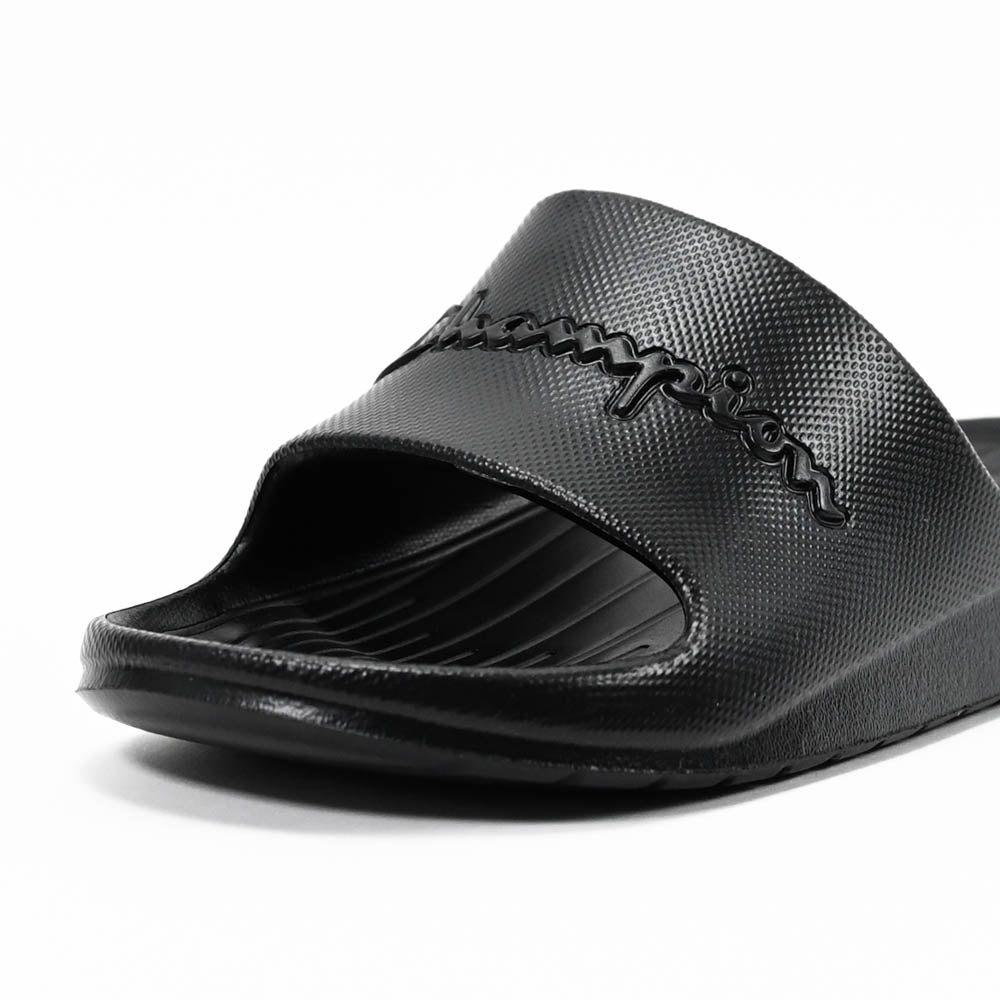 Champion Claquettes Logo Noir Confortable Homme