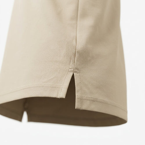 American College Polo Homme Beige Style Casual