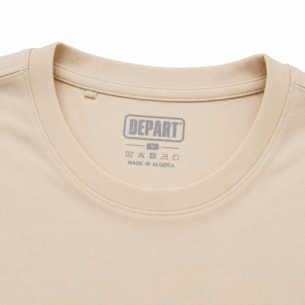 Départ T-Shirt Oversize Beige Homme