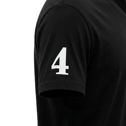 American College T-shirt Col V Imprimé Style Sportif Homme