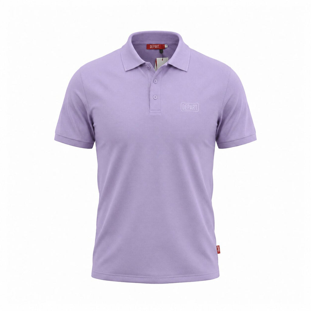 Départ Polo Homme Couleur Lilas Élégant