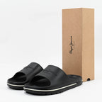 Pepe Jeans Claquettes Logo Noir Confortable Homme